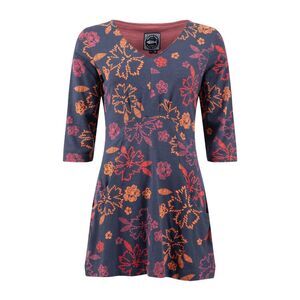 Weird Fish Womens/Ladies Arielle Printed Jersey 3/4 Sleeve Tunic Top / Nightshad